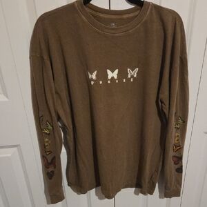 O'Neill Brown Butterfly Long Sleeve Tee